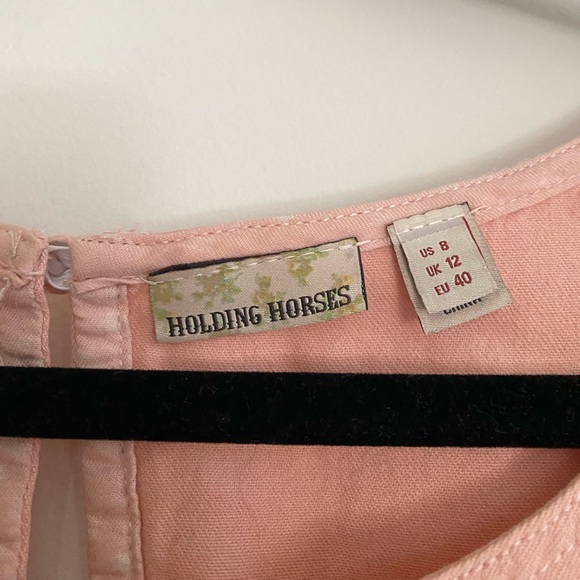 Anthropologie Holding Horses Pink Ombré Lillibet Denim Dress - Picture 9 of 10